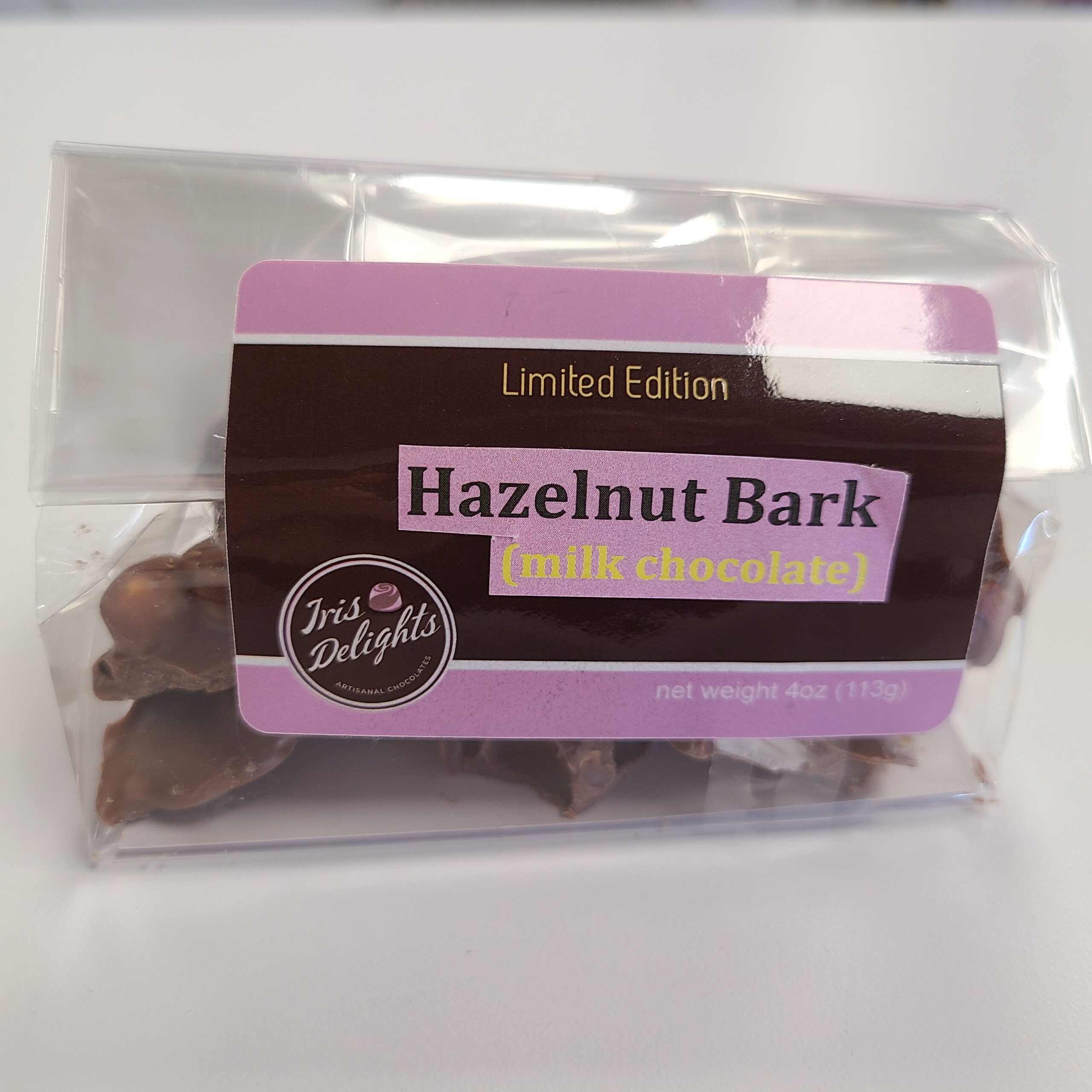 Hazelnut Bark Milk 1/4 lb.
